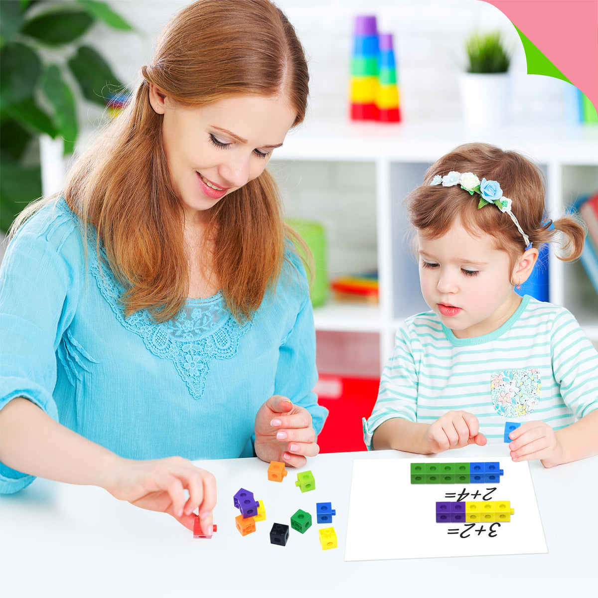 SpriteGru 300PCS Math Cubes make a versatile educational gift for homeschool or classroom use