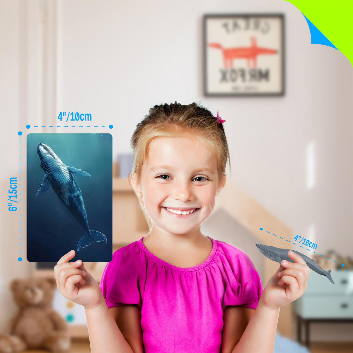 SpriteGru flashcards double-sided reinforce names and habitats during play.