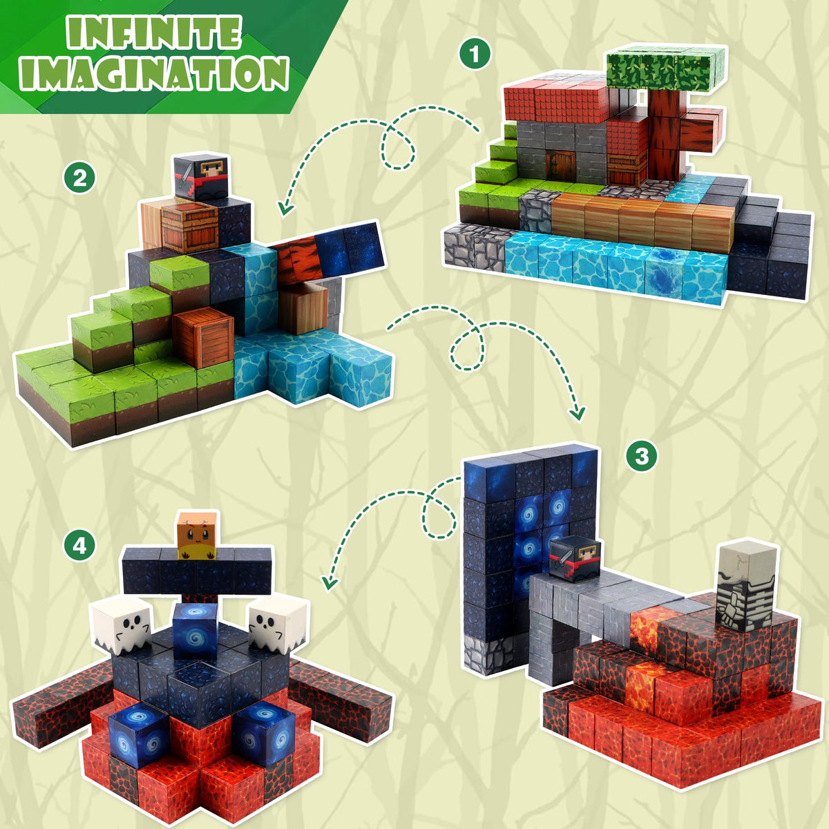 SPRSHY 144-piece magnets set supports hands-on STEM learning and play