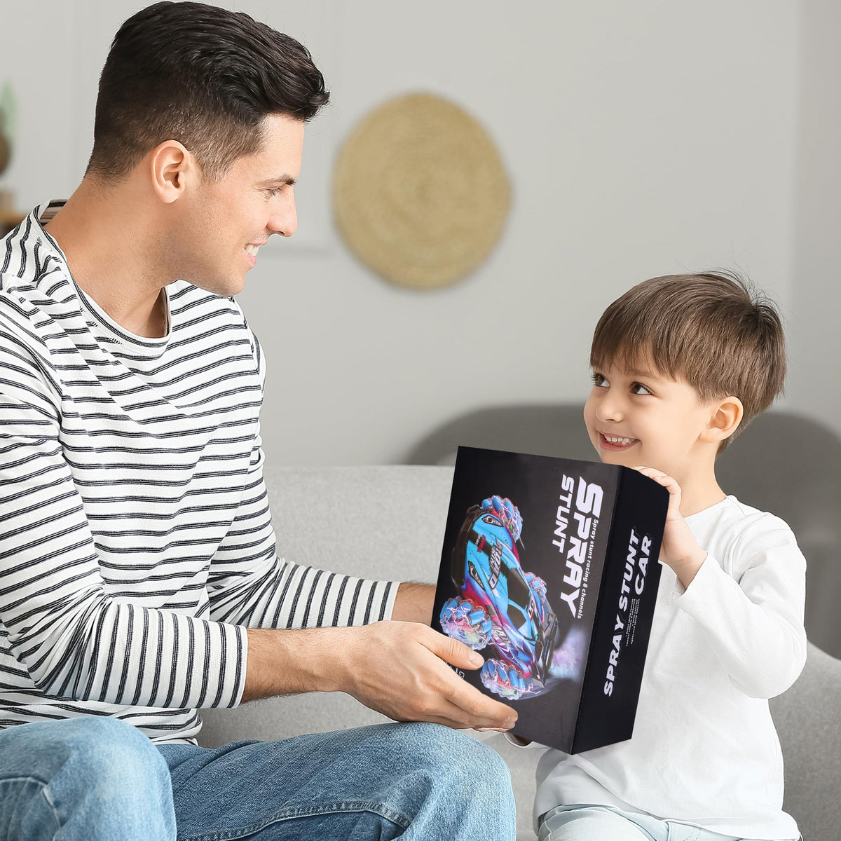 Gift-ready SPRSHY RC stunt car perfect for birthdays or holidays