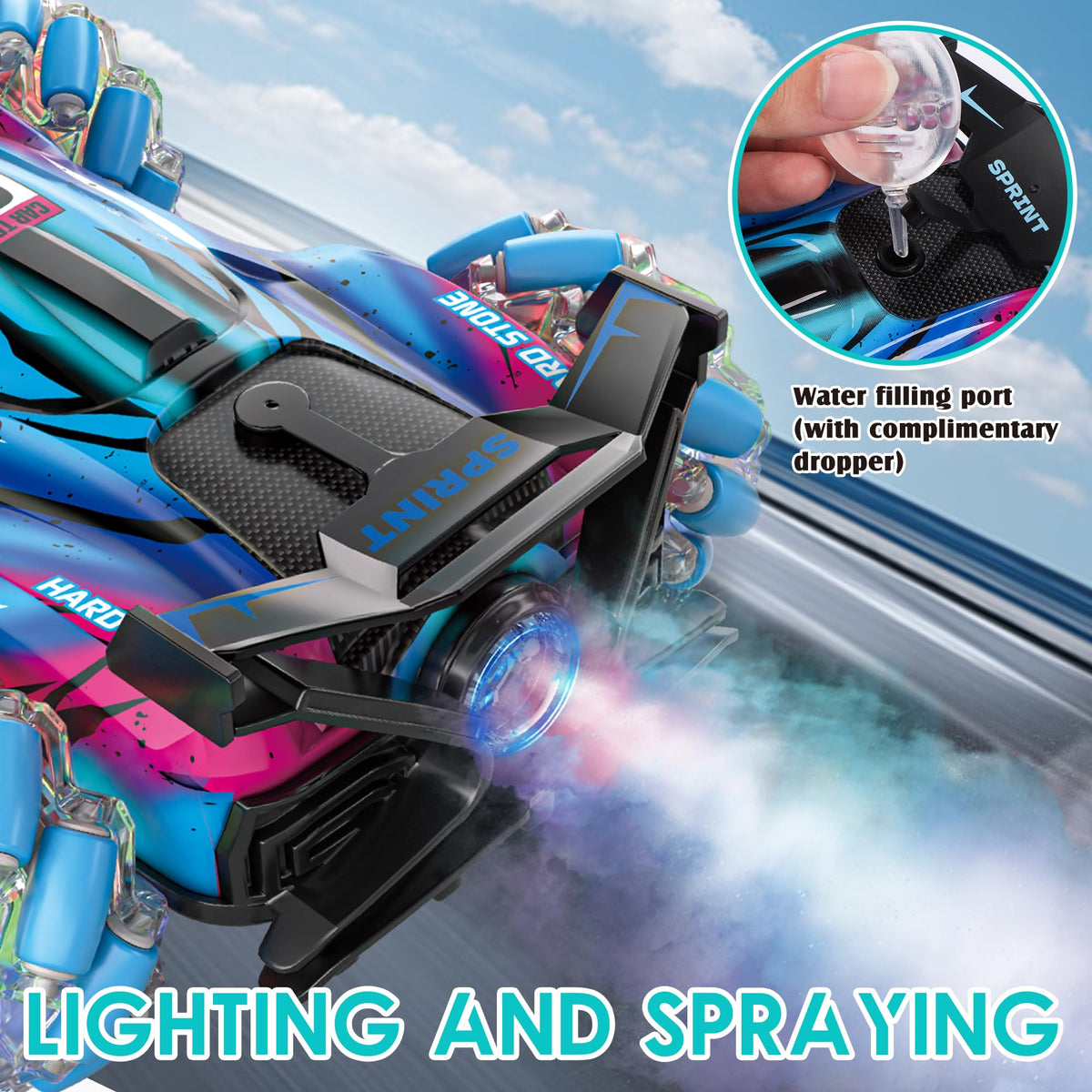 Interference-free racing with SPRSHY dual-frequency control for smooth multiplayer play