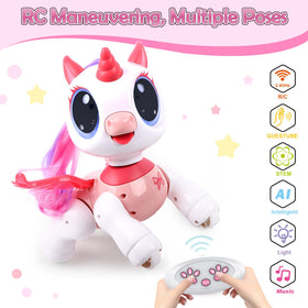 SPRSHY unicorn robot gesture control enables hands-free interaction