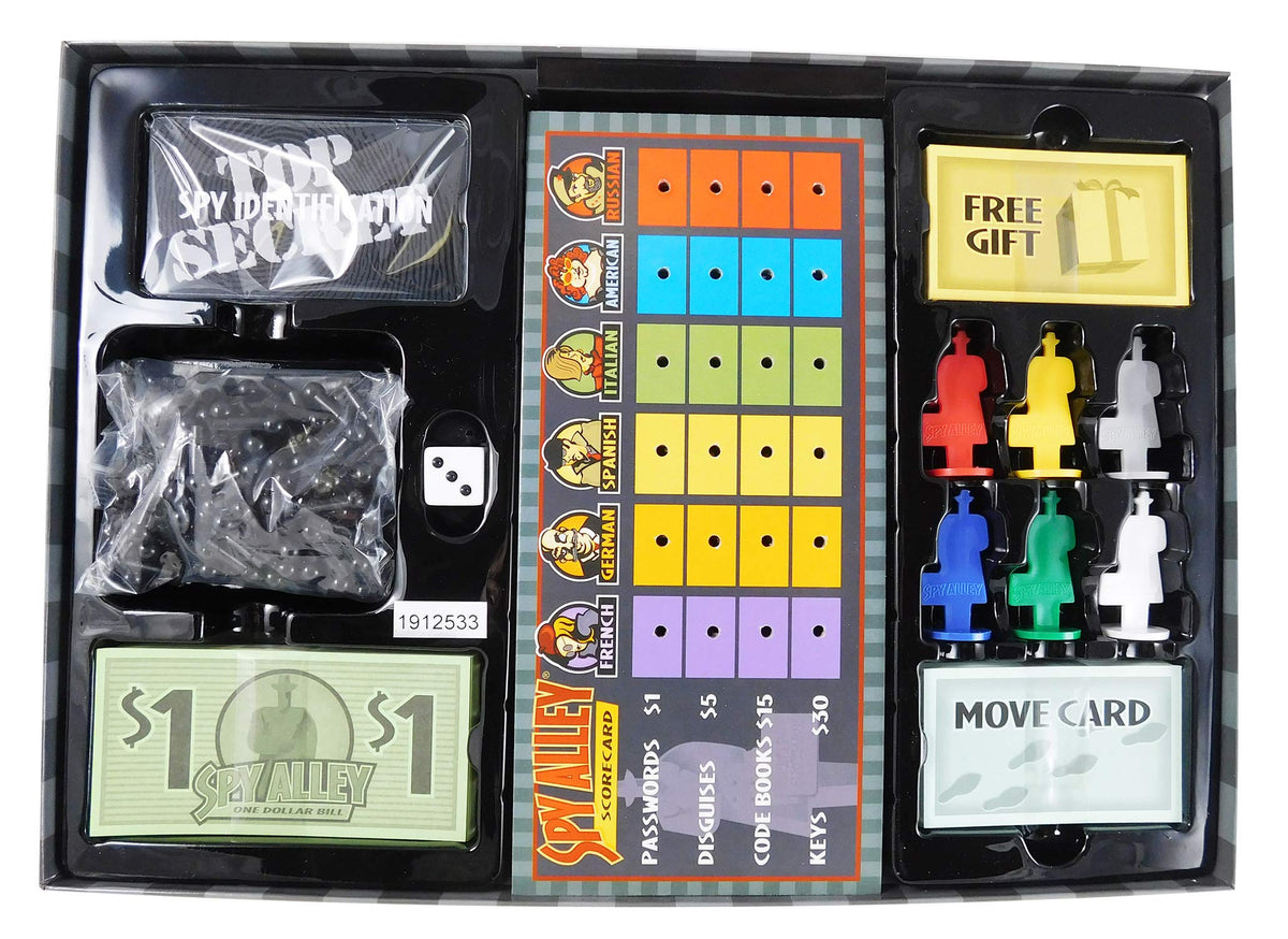 Spy Alley deduction and bluffing come alive during play