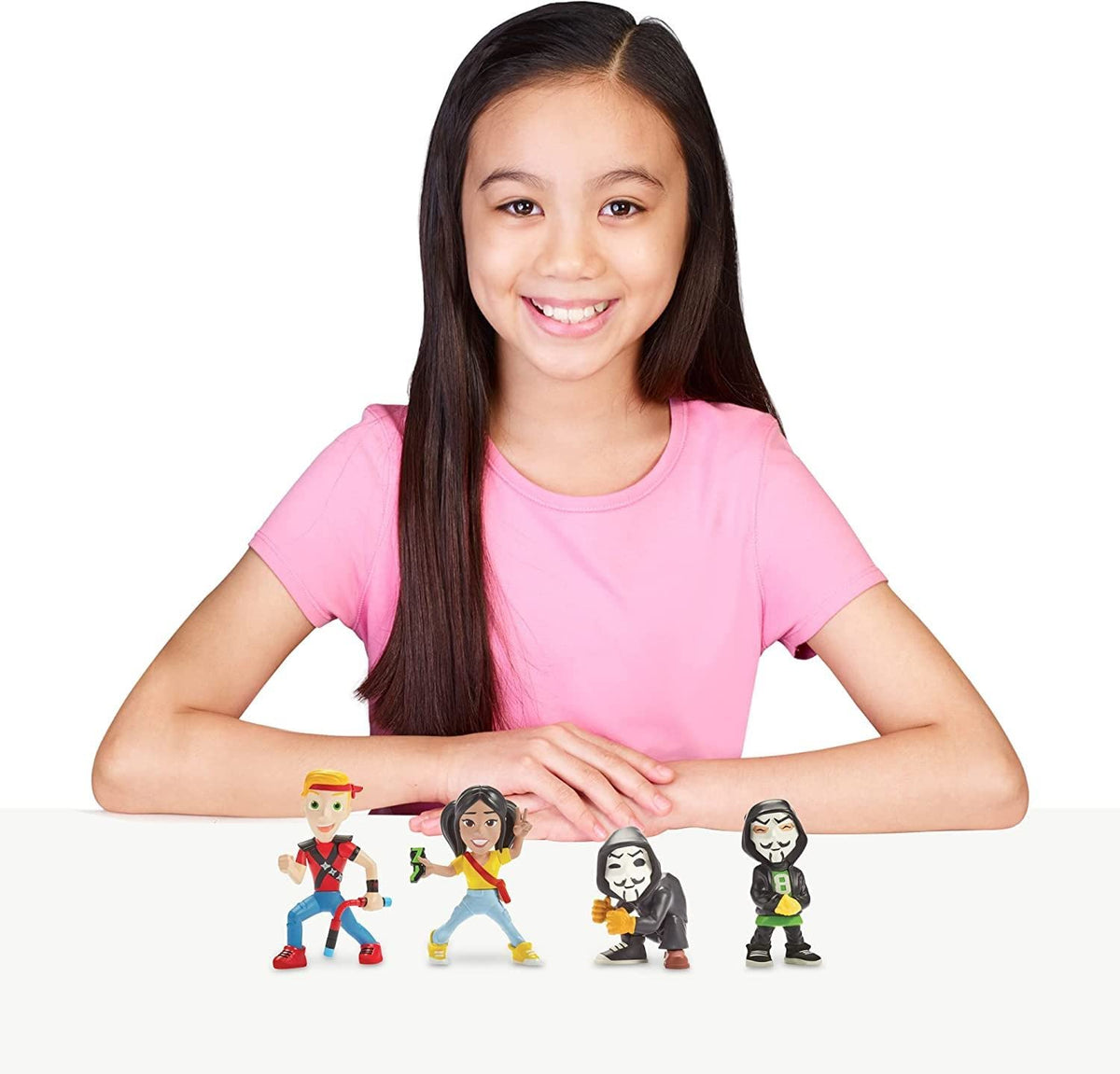 Figure with 4-point articulation for flexible posing in Spy Ninjas lineup