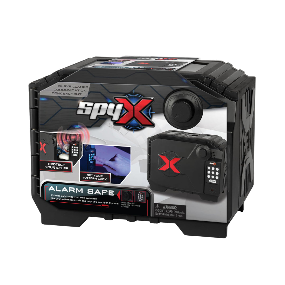 SpyX Alarm Safe emits a loud alarm during a failed entry attempt.
