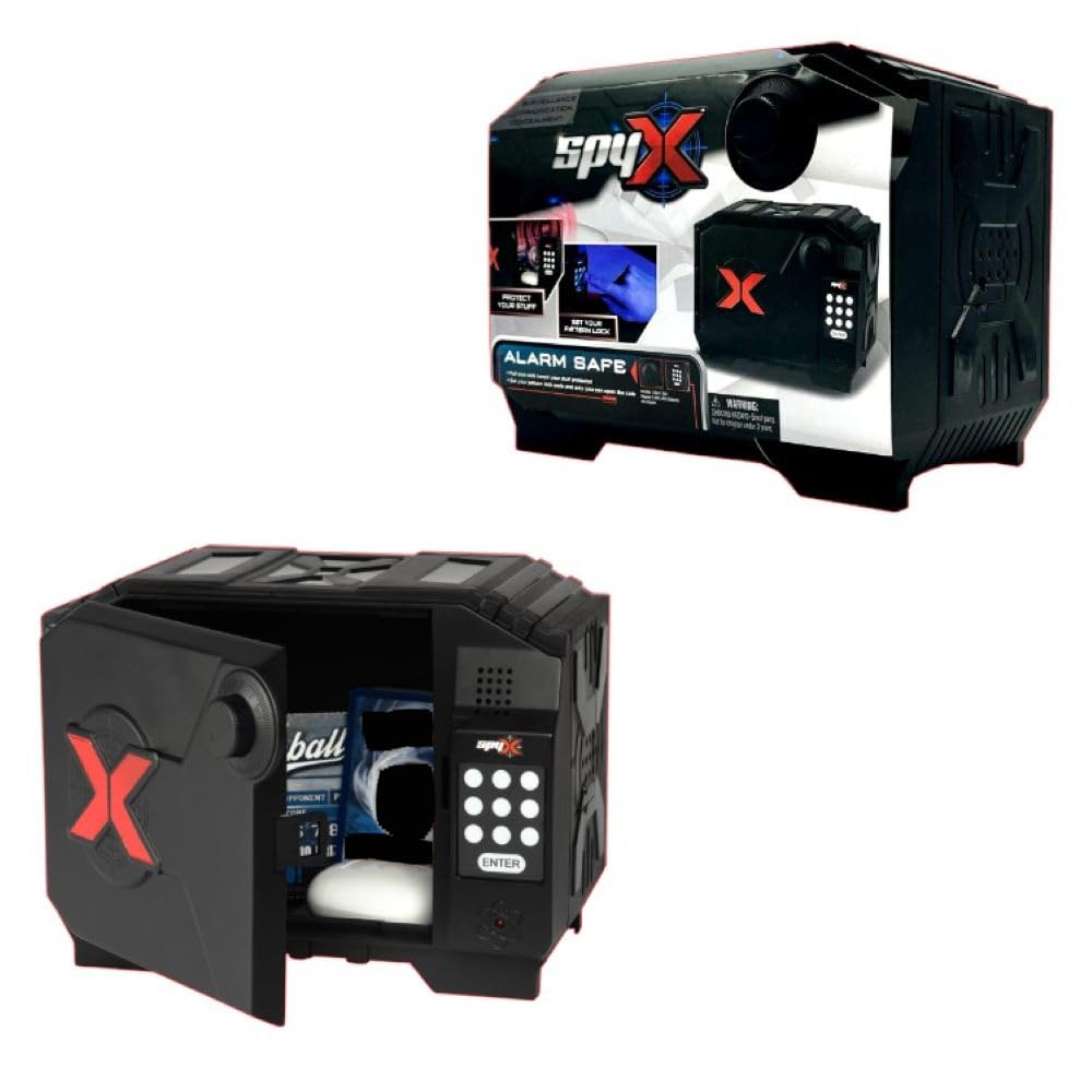 SpyX Alarm Safe front view with digital keypad for secure code entry.