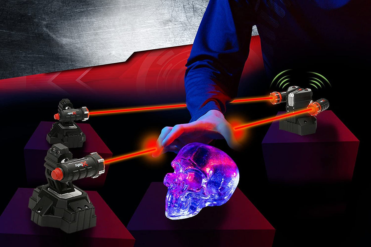 SpyX Lazer Trap Alarm flash mode provides visual cues during missions