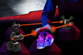 SpyX Lazer Trap Alarm flash mode provides visual cues during missions