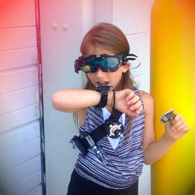 SpyX Night Mission Goggles flip-out scope for daytime surveillance