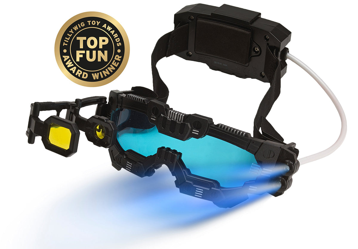SpyX Night Mission Goggles with LED beams and scope for dark viewing