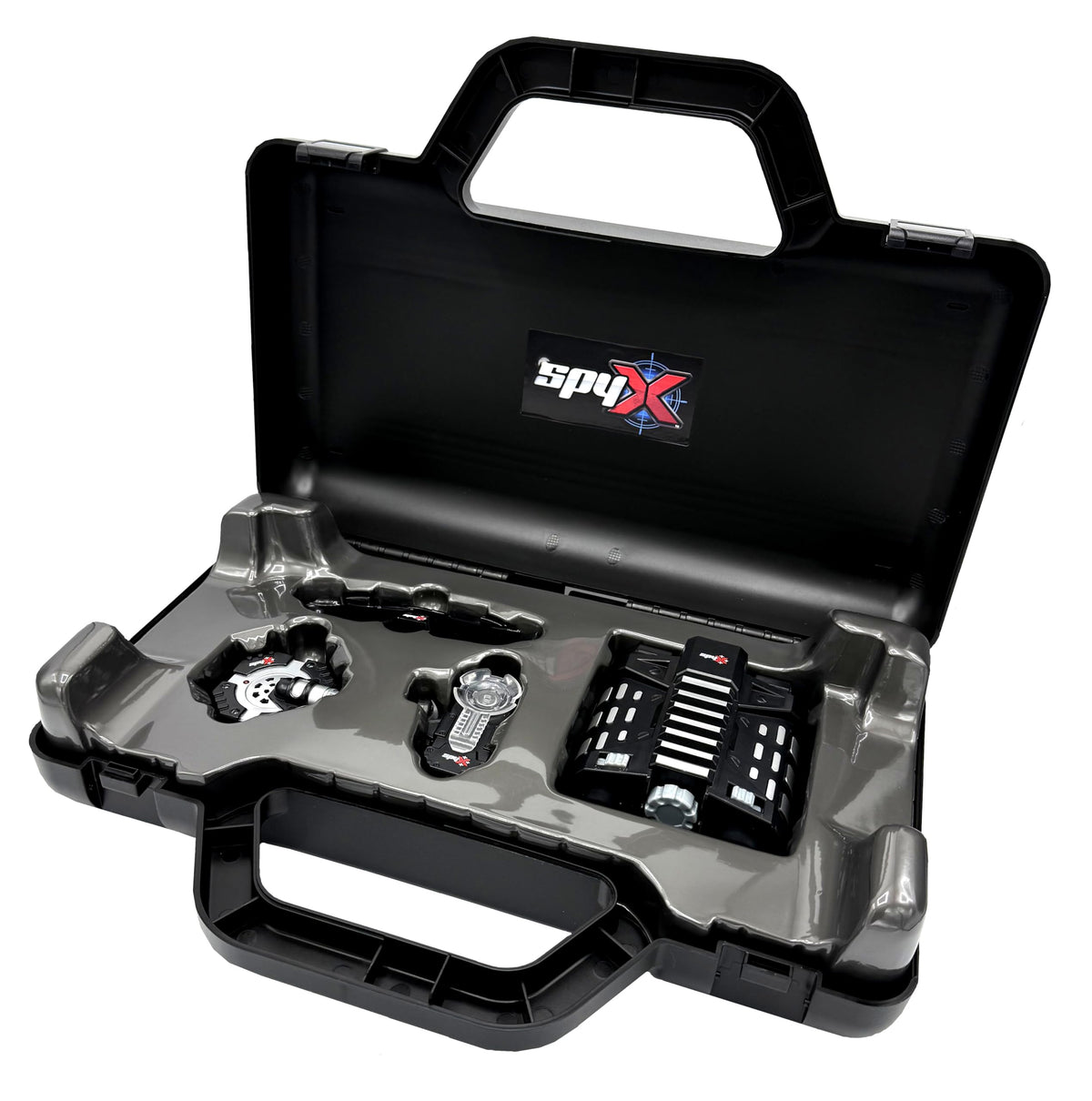 SpyX Top Secret Spy Case motion alarm guarding a secret base during pretend play