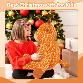 SQEQE giraffe plush in dorm room for study-break comfort