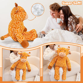 Giraffe plush in a nursery, enhancing cozy ambiance