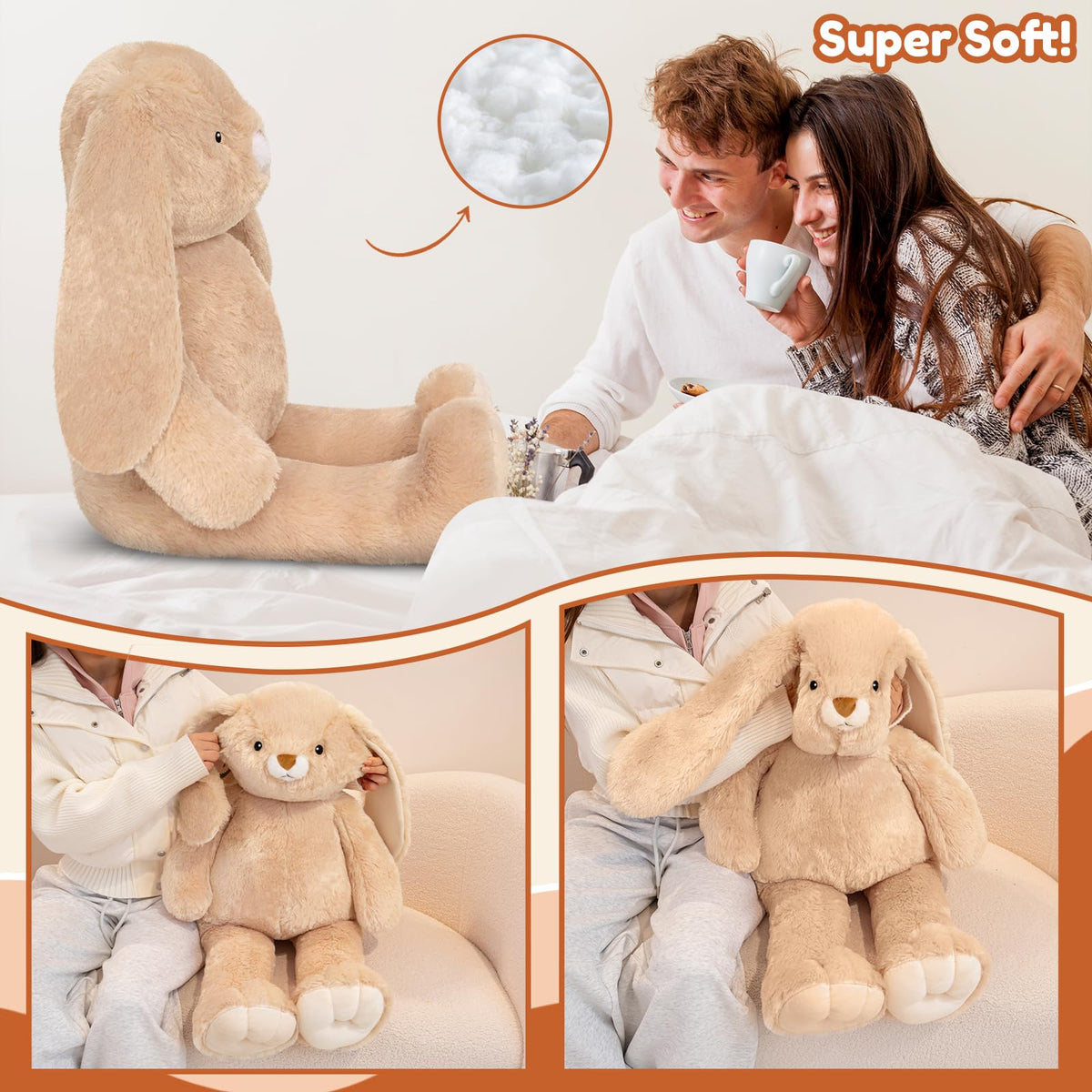 SQEQE Bunny plush bedroom decor adds whimsy and charm.