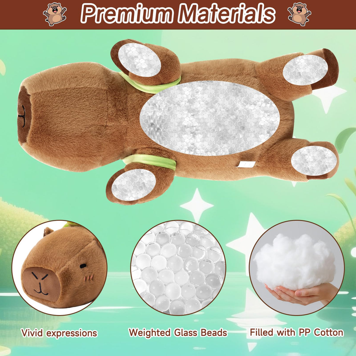 SQEQE capybara plush CPC certification badge, meeting toy safety standards