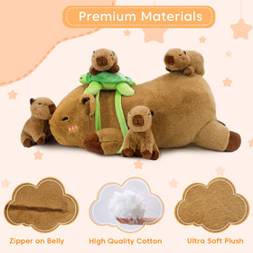 SQEQE capybara baby 3 enhances imaginative play with tiny buddies