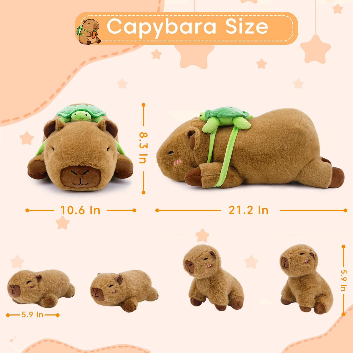 SQEQE capybara baby 4 finishes the family set for storytelling