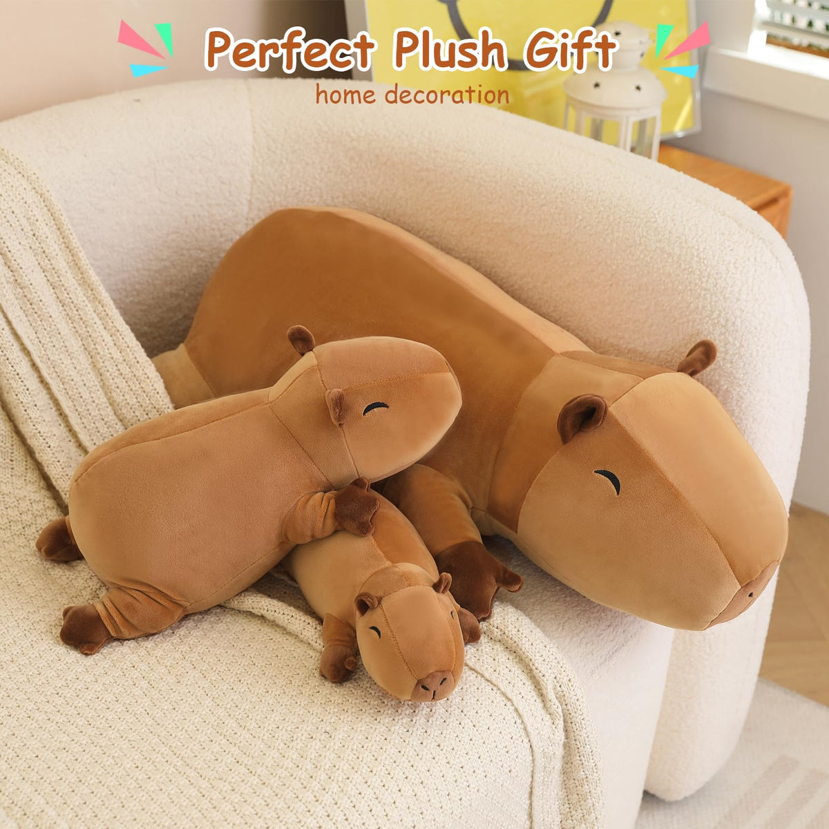 SQEQE capybara plush makes a thoughtful gift for kids and loved ones.