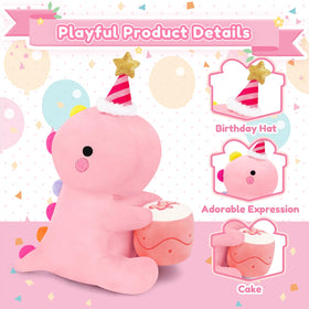 SQEQE soft plush fabric and PP cotton for gentle touch.