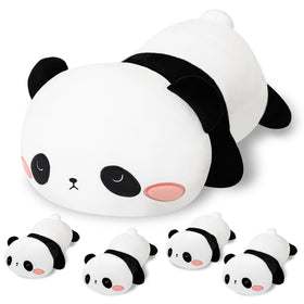 SQEQE panda mommy belly closed, perfect cuddle centerpiece for playtime.