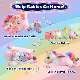 SQEQE Unicorn plush close-up shows premium fabric texture and durable stitching