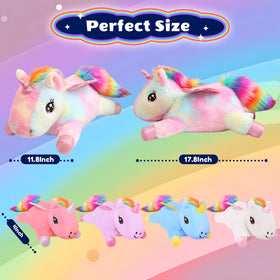 SQEQE Unicorn plush with ultra-soft fabric for cozy bedtime hugs
