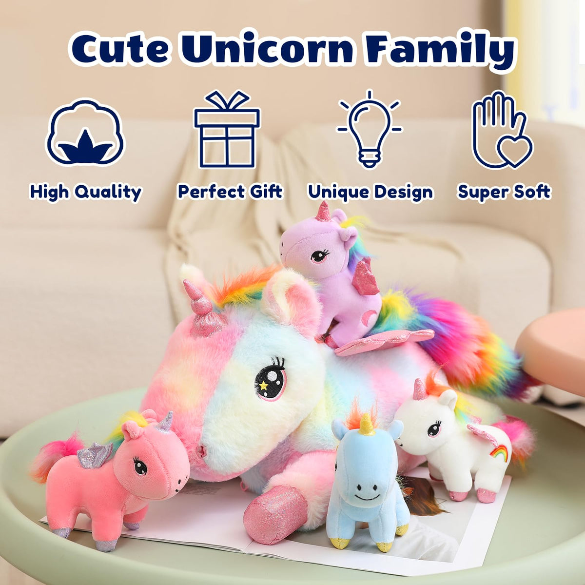 SQEQE Unicorn vacuum-packed packaging toy recovers after unboxing