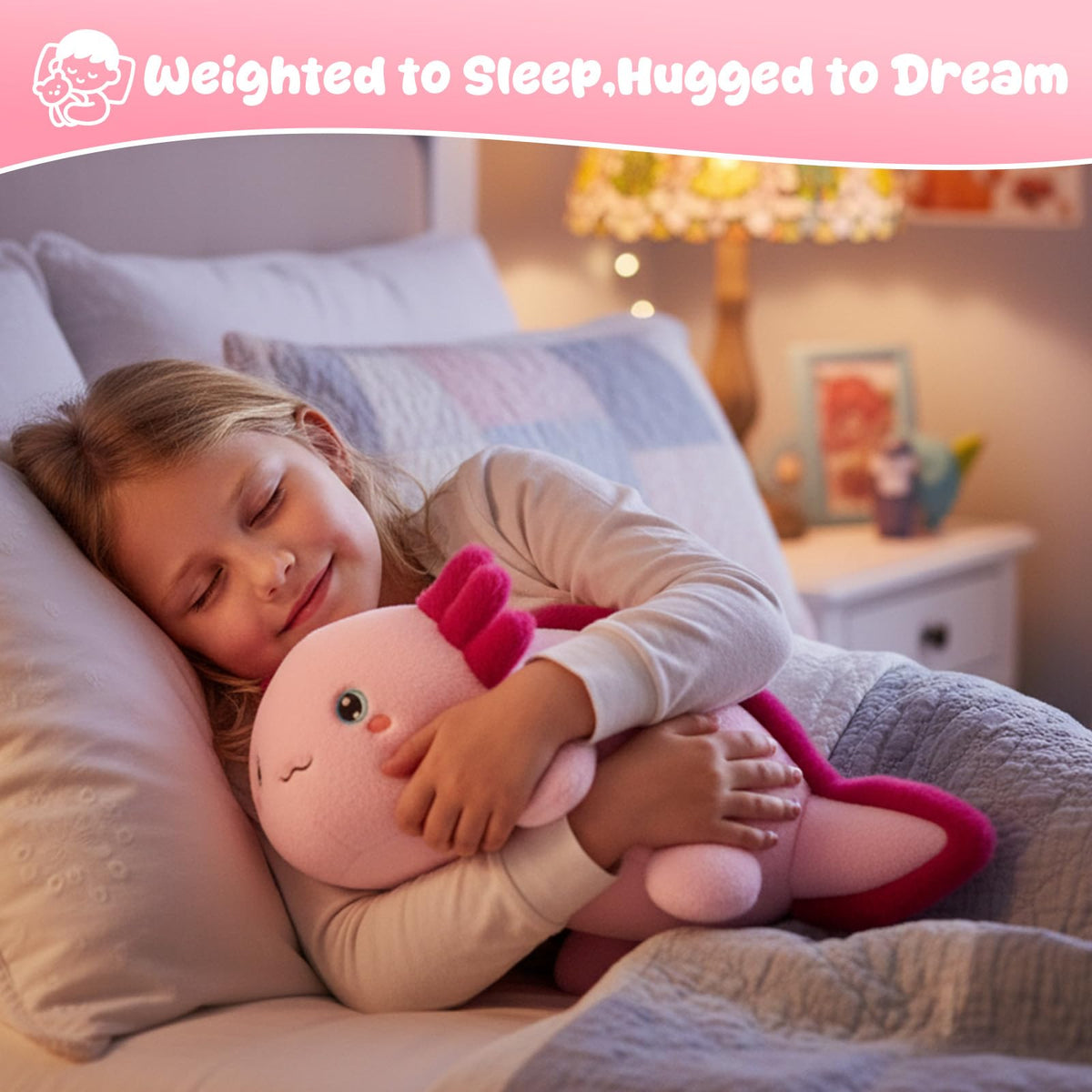 SQEQE weighted axolotl plush makes a thoughtful gift for animal lovers