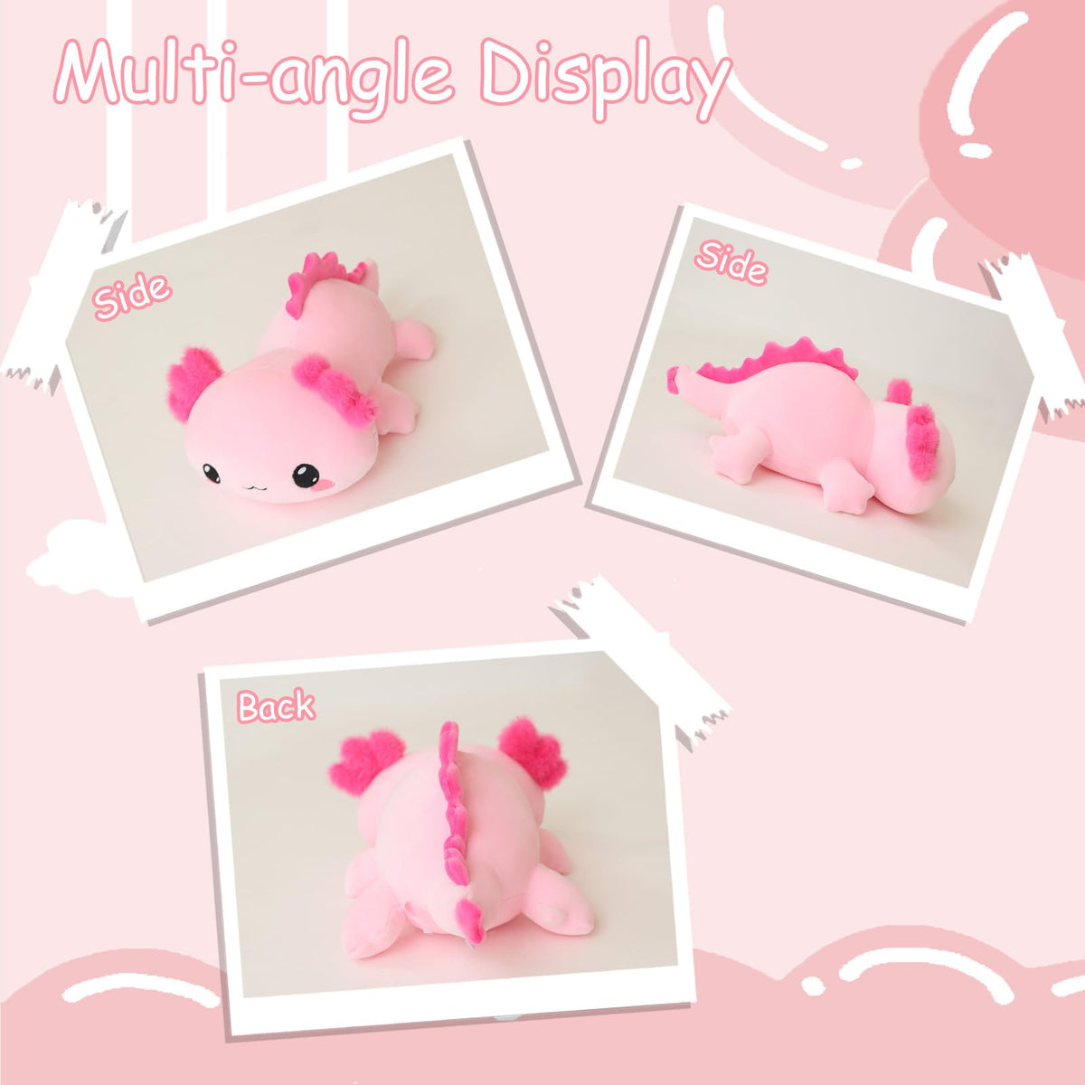 SQEQE axolotl plush on sofa enhances room decor
