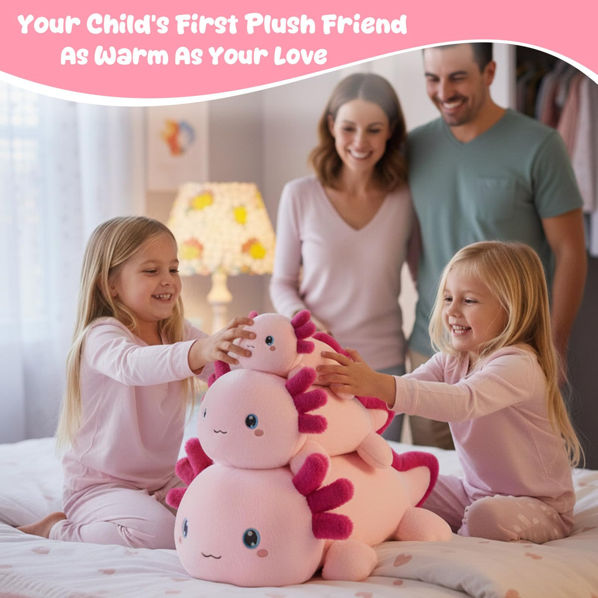 SQEQE weighted axolotl plush uses premium materials for lasting softness