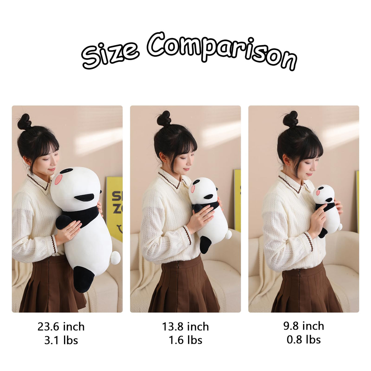 SQEQE weighted panda plush makes a thoughtful gift for birthdays