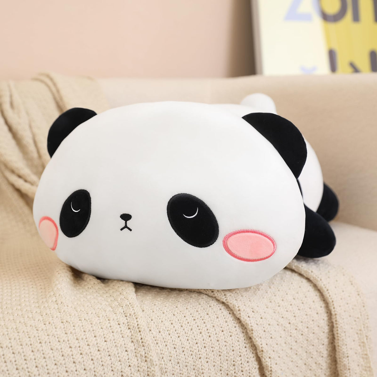 SQEQE weighted panda plush gift-ready packaging for celebrations.