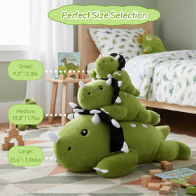SQEQE weighted Triceratops plush sleeping time cuddle, ideal bedtime guardian.