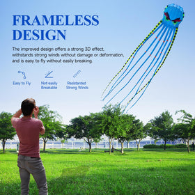 SQLWYLAT foldable kite fits laptop-size when packed