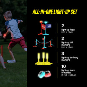 Squad Hero glow bracelets clearly mark teams for safer, visible play.