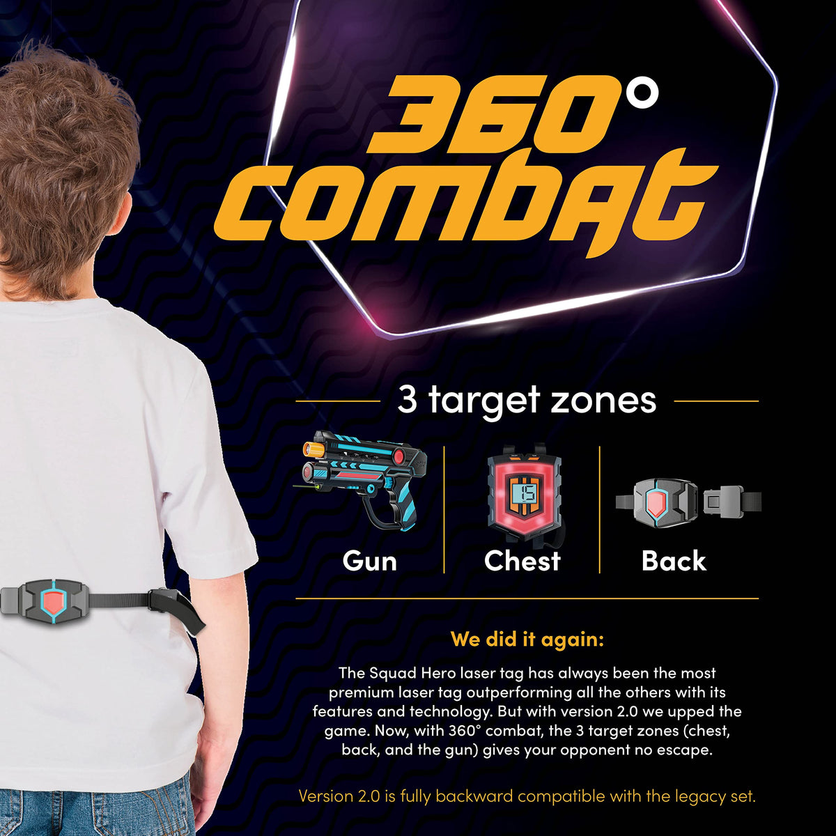 Squad Hero vests front and back for dynamic team battles