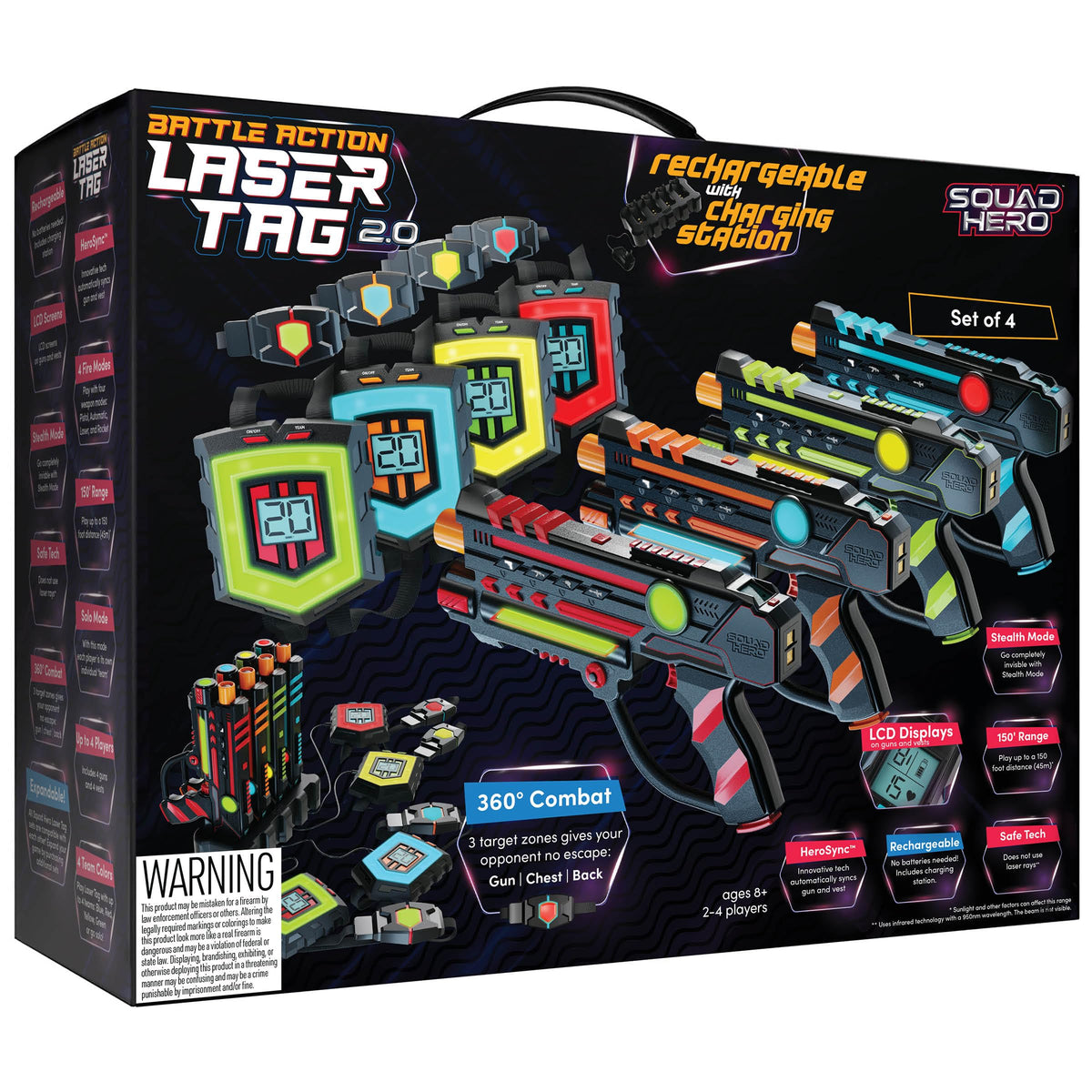 Squad Hero laser tag guns with action-ready design for intense play