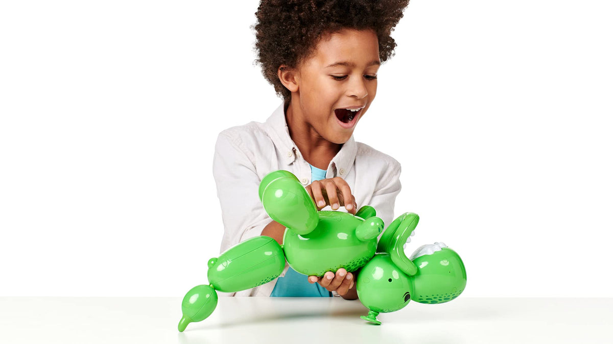 Squeakee Dino bone-squeaker enhances fetch and playtime