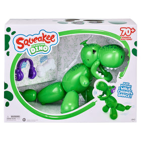 Squeakee Dino chomps during games, encouraging active interaction