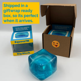 Squeez'M big block cube colorful design suitable for classrooms, offices, and home use.