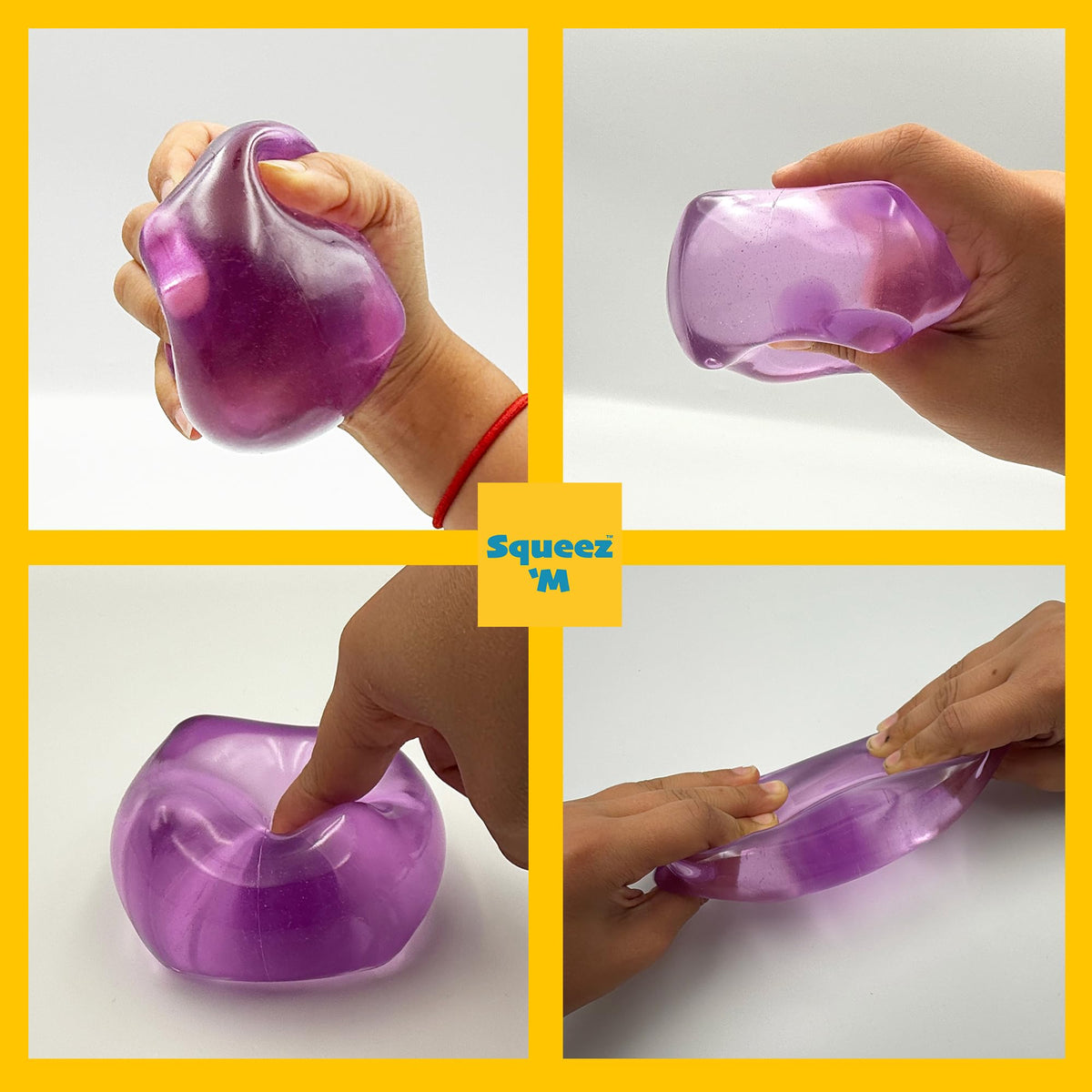 Squeez'M Big Block Cube slow-rise core aids calm focus