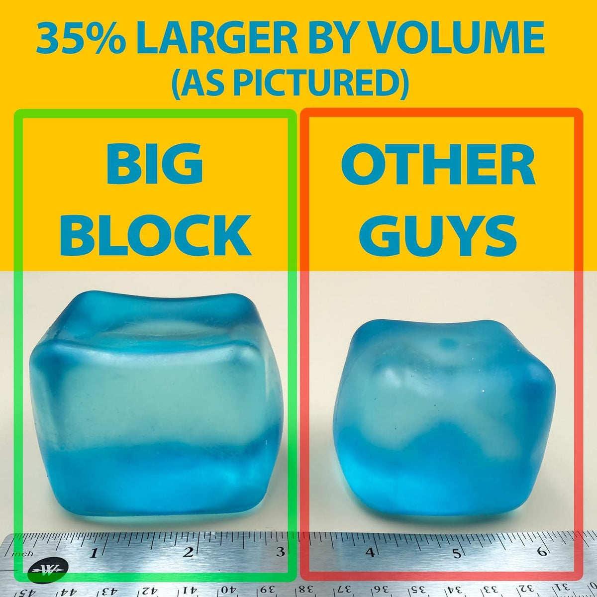 Squeez'M Big Block Cube tear-resistant shell supports durable play