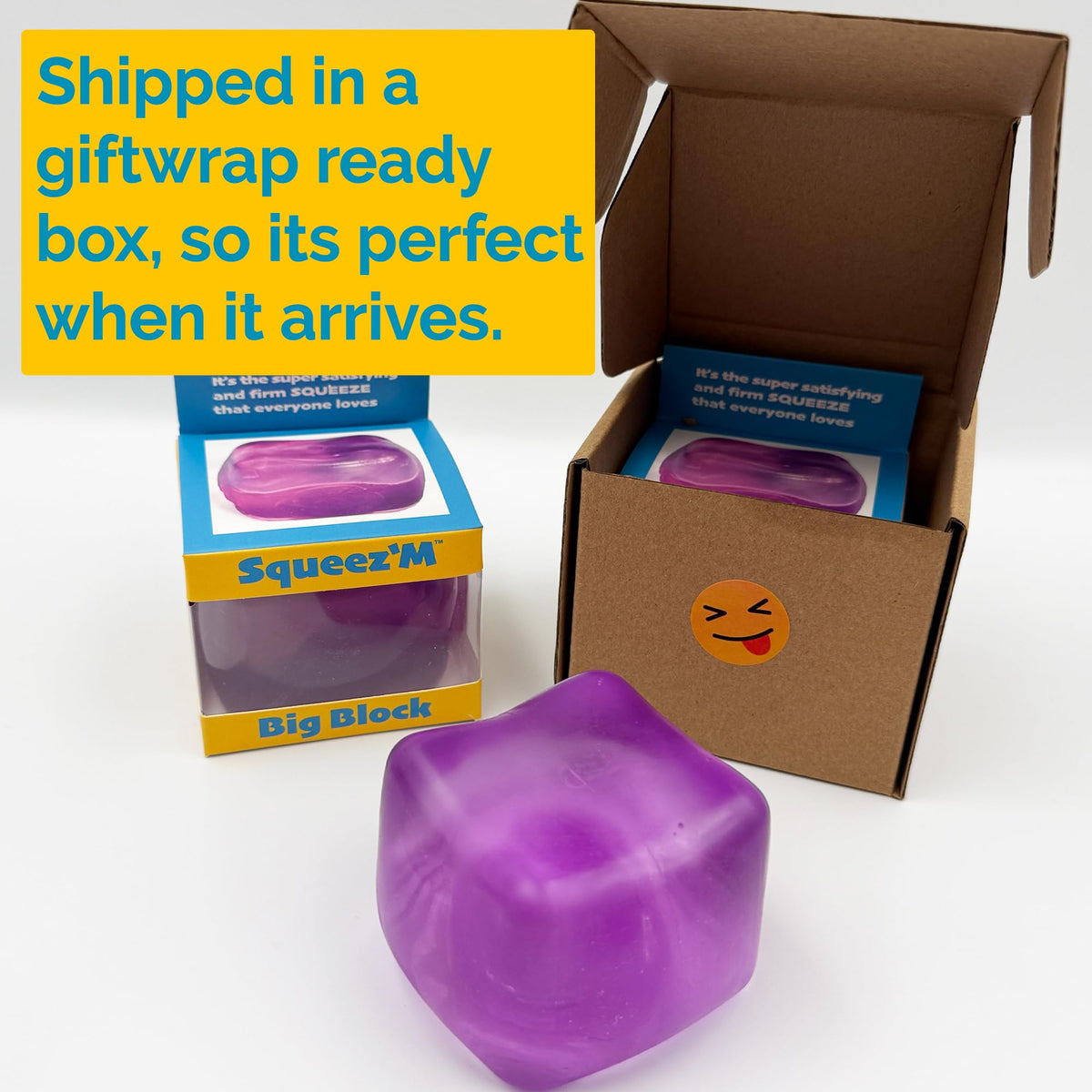 Squeez'M cube during travel use for on-the-go play