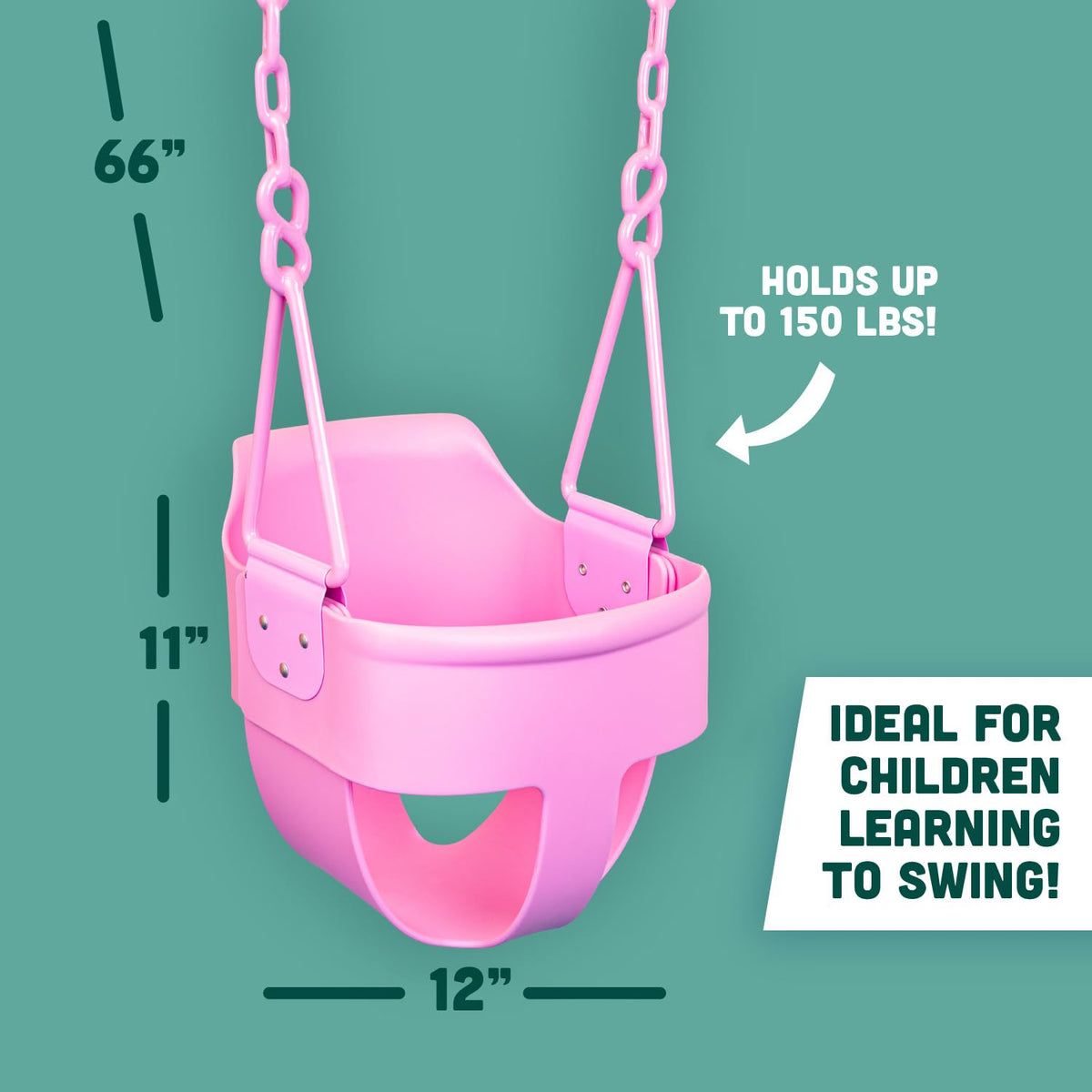 Squirrel Products adjustable chain enables simple DIY installation.