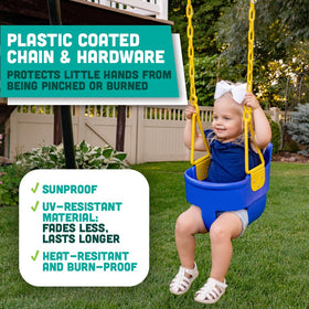 Squirrel Products blue pinch-free brackets and triangles close-up for smooth installation