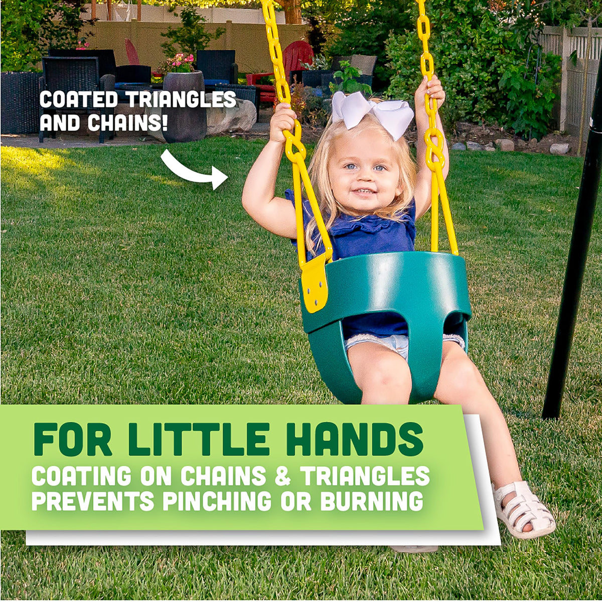Squirrel Products carabiner install enables quick setup on any frame outdoors.