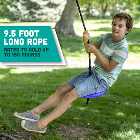 Squirrel Products disc swing rope and metal ring enables quick DIY setup