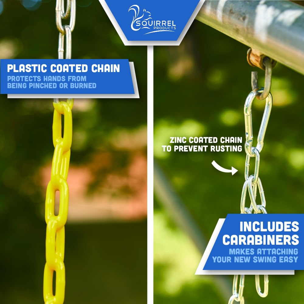 Squirrel Products easy-installation carabiners simplify attachment for faster playground upgrades.