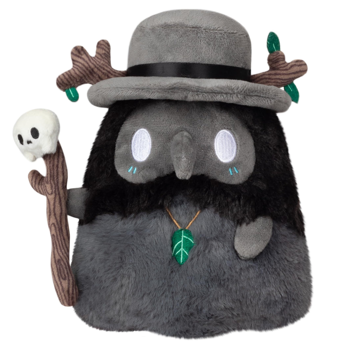 Squishable Druid Plague Doctor front view plush, a cozy desk buddy for stress-free breaks.
