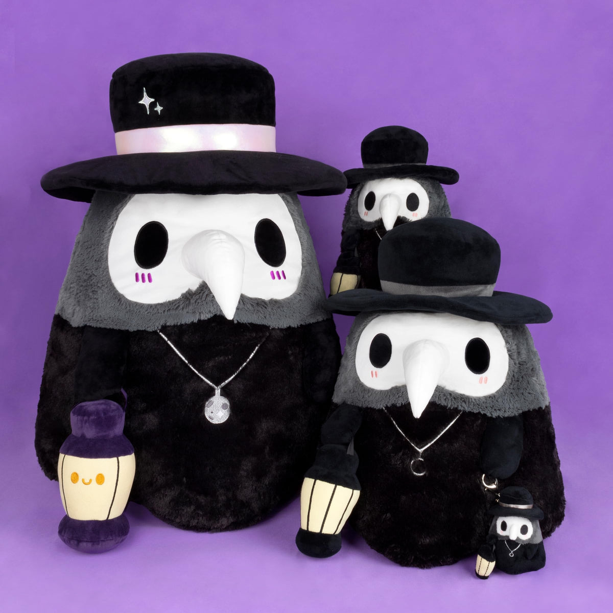 Squishable mini graduation plague doctor care instructions; spot-clean friendly for busy collectors.